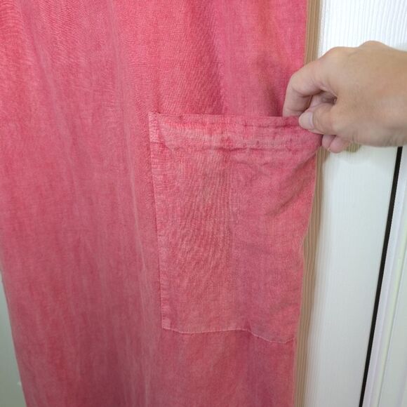 Fresh Produce Linen Blend Maxi Dress Pink XL - Picture 5 of 10